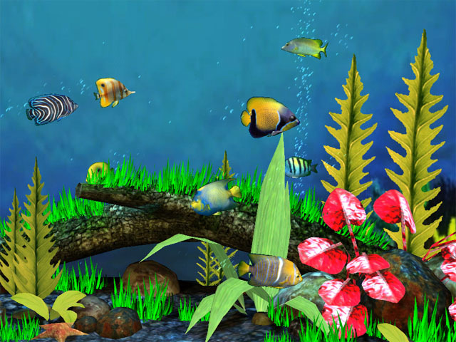 Fish Aquarium 3D Screensaver Screenshot